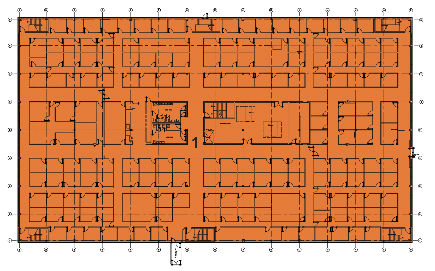 1901 Clark St (Building 250) Floor Plan