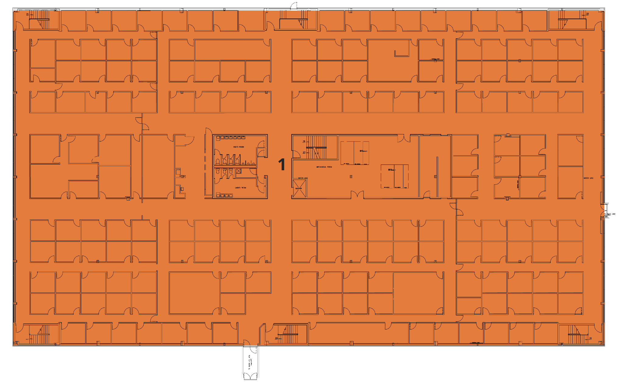 1901 Clark St (Building 250) Floor Plan