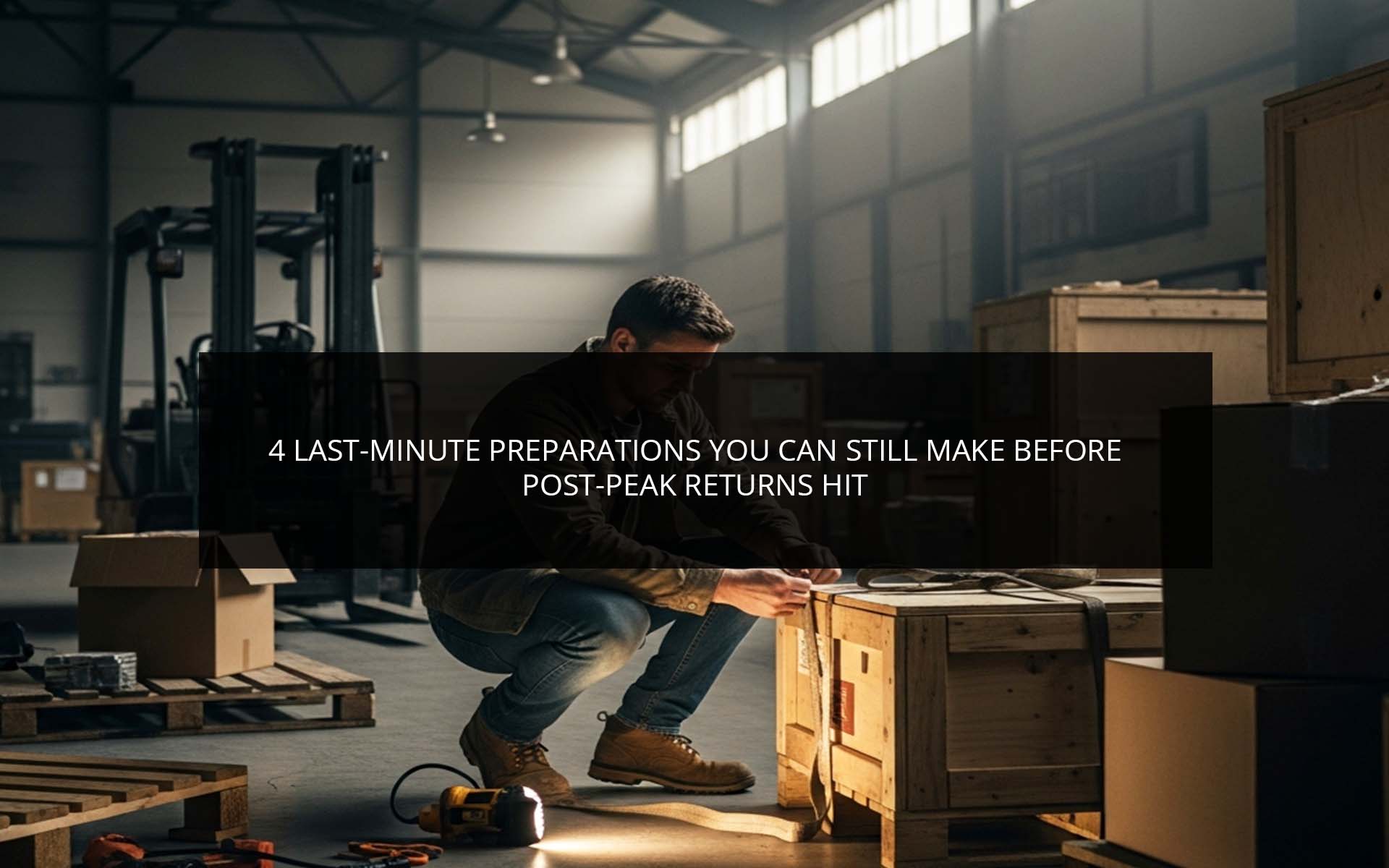 4 Last-Minute Preparations You Can Still Make Before Post-Peak Returns Hit